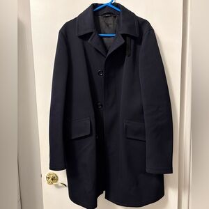 Men’s Tom Ford Kazan Navy Overcoat SZ 48